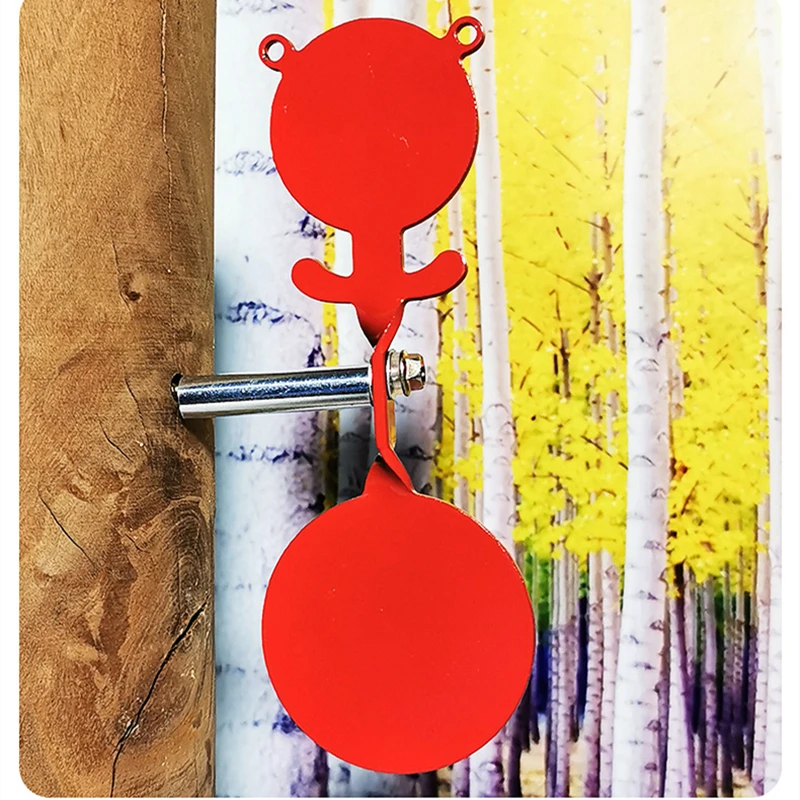 New Thickened Bear Tree Hanging Target Metal Bullseye Jungle Shooting Practice Tool Easy To Carry Outdoor Playset for Kids