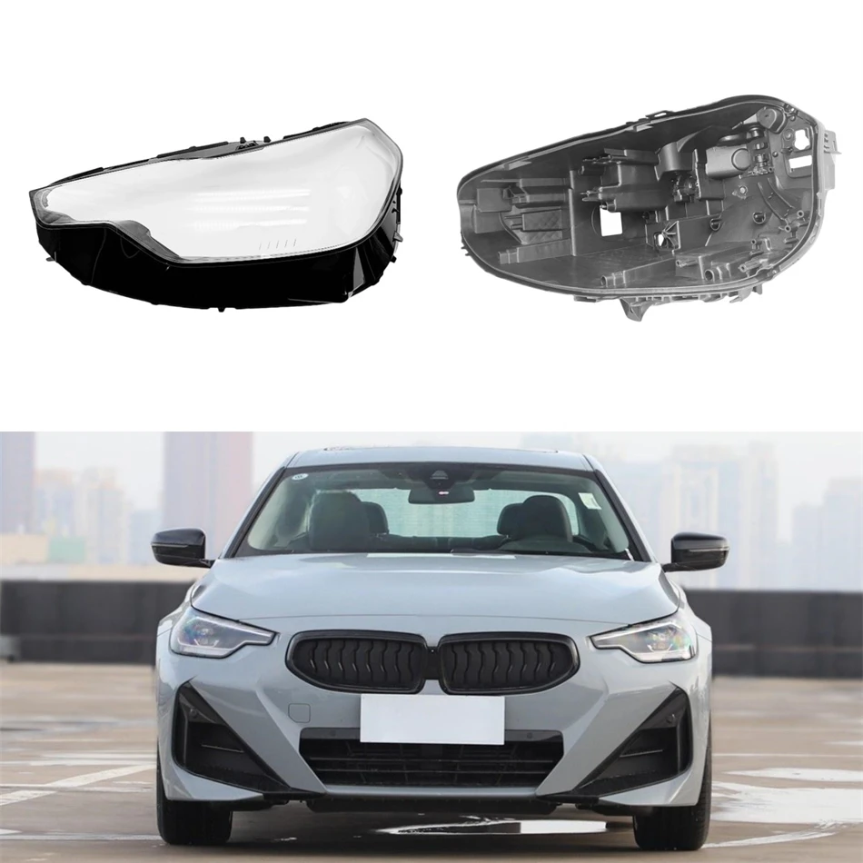 

For BMW 2 Series G42 2023 2024 2025 Auto Accessory Car Base Head Lamp Shell Headlight House Lampshade Cover