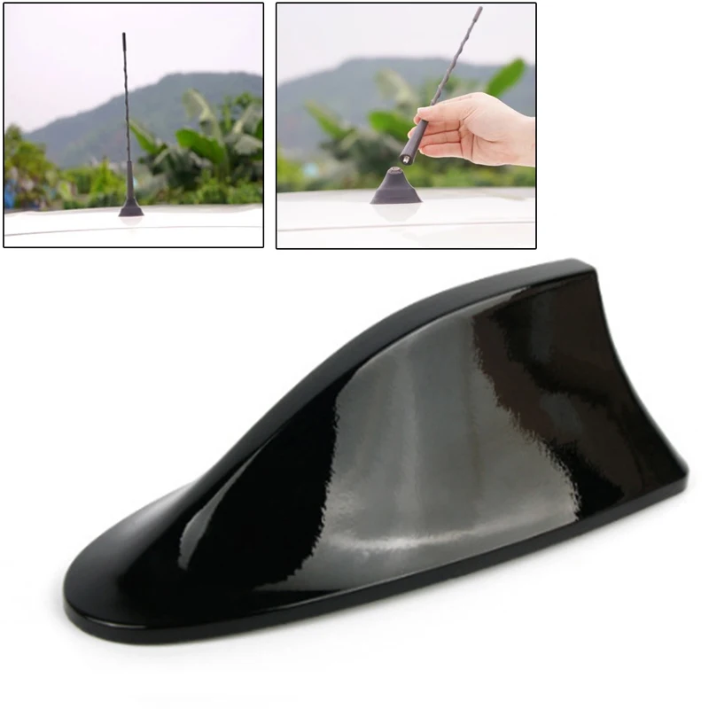 

Car Radio Shark Fin Car Shark Antenna Radio FM Signal Design For All Automobiles Aerials Auto Exterior Styling Replacement Parts