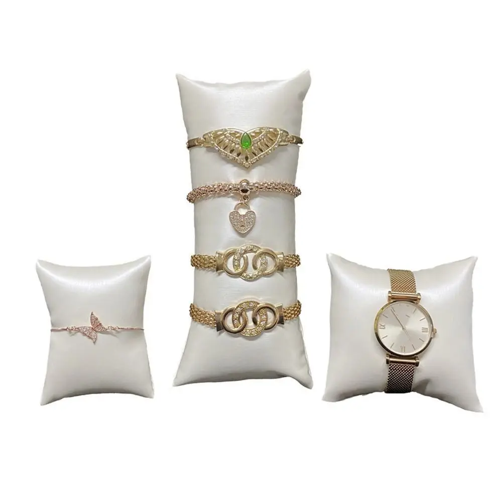 Display Pillow Pu Leather Girl Gift Niche Design Bangle Display Pillow Jewelry Cushion Bracelet Holder Watch Display Pillow