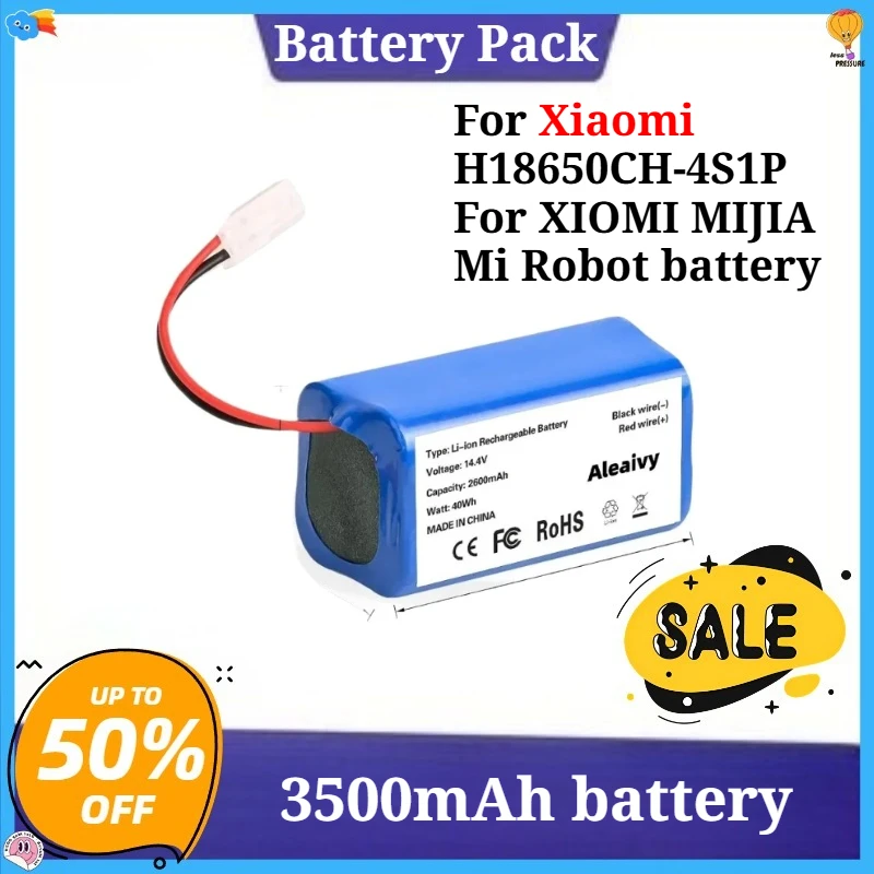 

Новая сменная батарея для Xiaomi H18650CH-4S1P для робота-пылесоса XIOMI MIJIA Mi Essential MJSTG1 SKV4136GL 3500 мАч