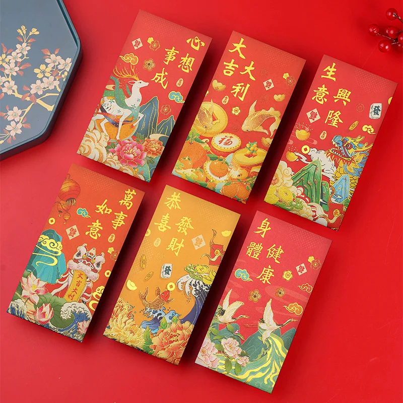 30PCS Chinese New Year Lucky Money Envelopes, Gift Money Envelopes 2025 Snake Year Red Packets HongBao for Spring Festival