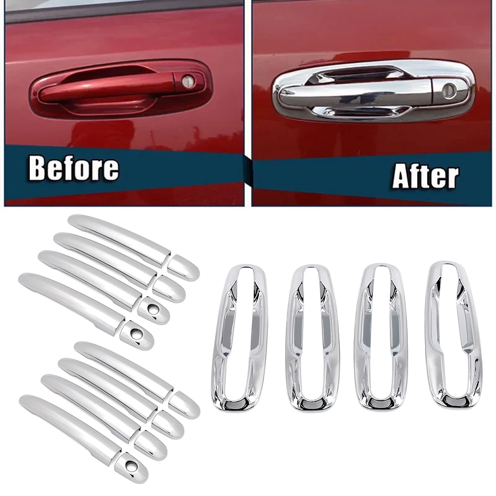 For Chevrolet chevy Optra 2004-2009 ABS Chrome Side Door Handle Cover Trim & Door Bowl Cup Cover Car Styling 2005 2006 2007 2008