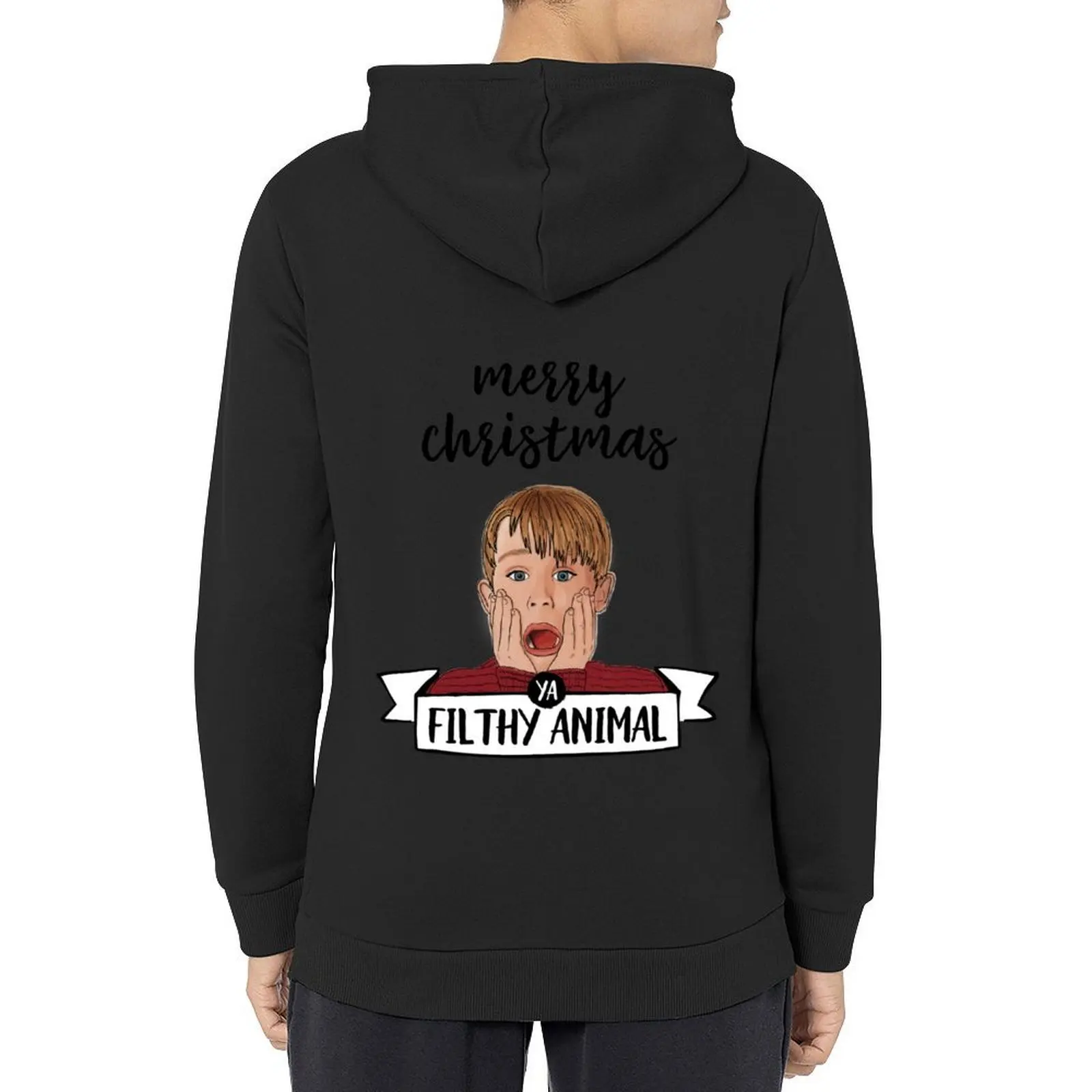 

Home Alone Merry Christmas ya Filthy Animal Illustration Hoodie autumn new products men clothes men's winter sweater men hoodie