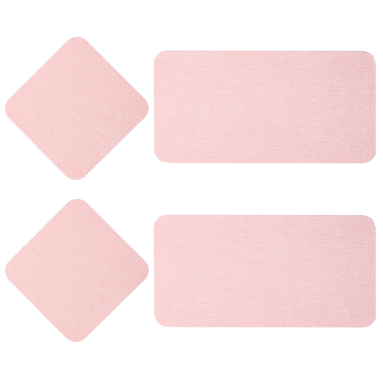 

4 Pcs Blue Diatom Mud Coaster 8x8cm 16x8cm Absorbent Mats Bathroom Countertop Soap Dish Toothbrush Holder Dry Proof