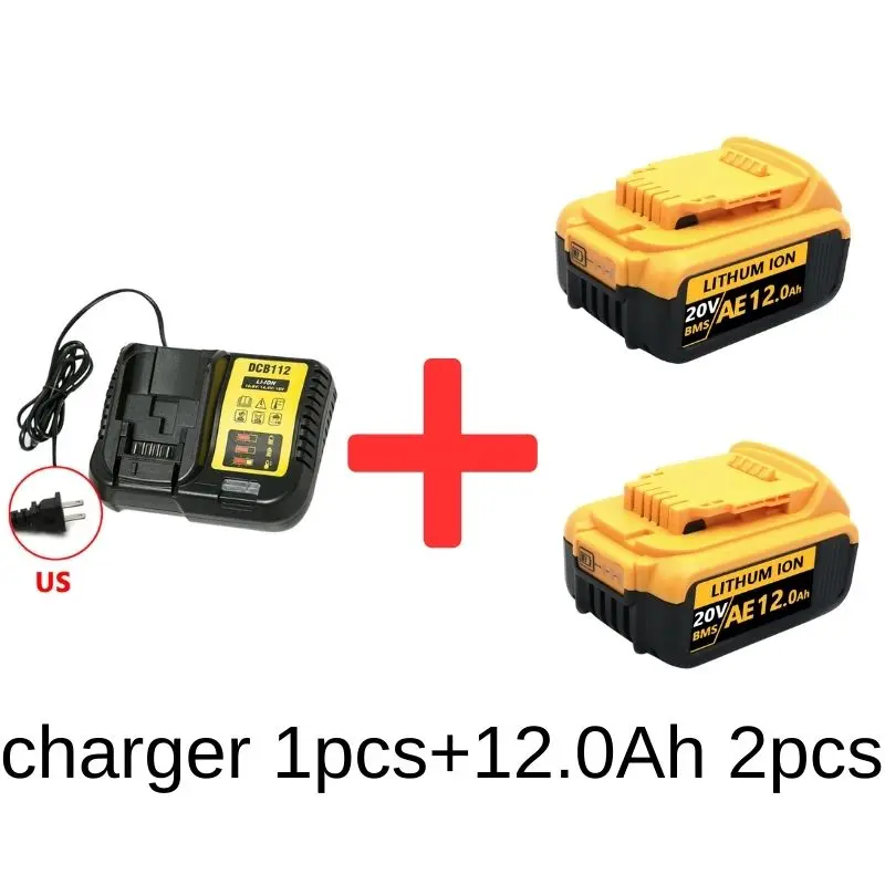 MAX Battery DCB200 20V Lithium Replacement Battery For Dewalt 18V DCB184 DCB200 DCB182 DCB180 DCB181 DCB182 DCB201 DCB206