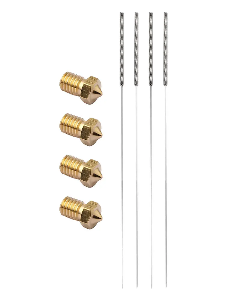 Extruder Nozzle Set of 8 Brass Nozzles for Anycubic i3 Mega/Mega S For 3D Printers Compatible with 175mm Filament