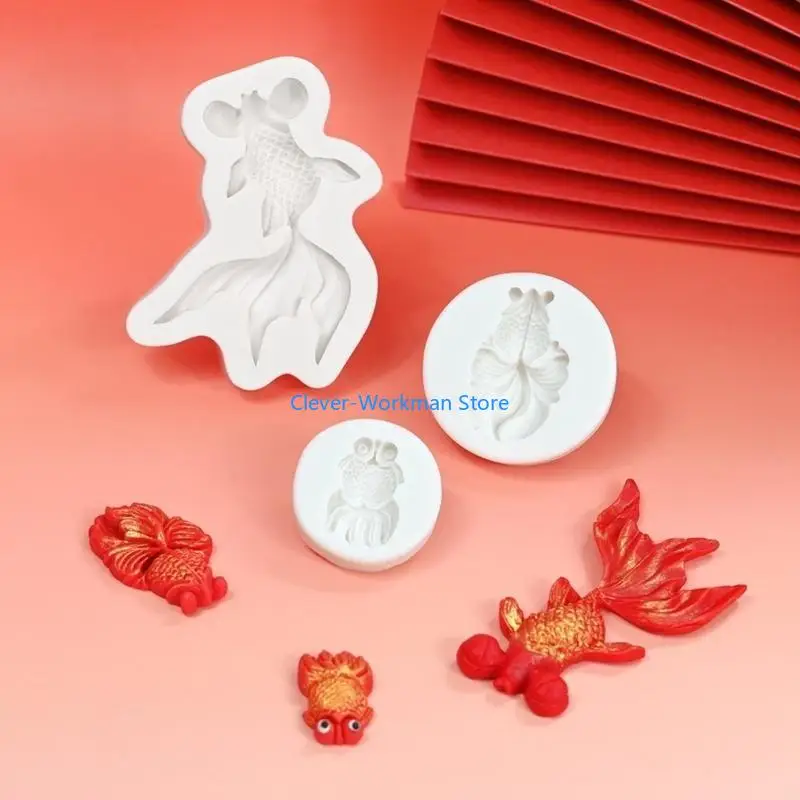 

24TD Carp Fish Silicone Mold DIY Cake Pastry Baking Mold Cake Decorating Tool for Making Chocolate Fondant Nonstick