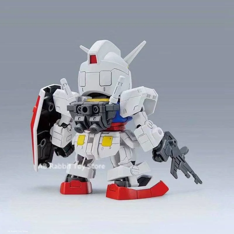 Bandai Gundam Hello Kitty RX-78-2SD Assembly Model SD Kt 012gto Anime Figures Pvc Statue Doll Collection Decor Kids Toys Gifts