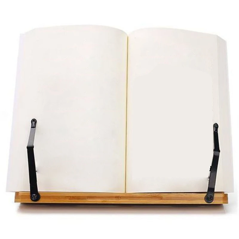 Foldable Tablet Textbook/Music File Holder/Retro Hollow Elegant Pattern Desk Bookcase