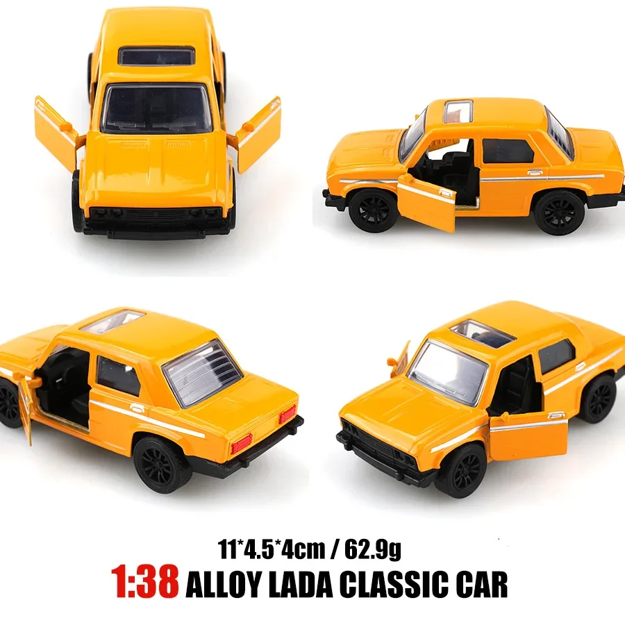 الرجعية لادا سبيكة سيارة لعبة مجسمة خمر سيارة محاكاة ديكور تحصيل السيارات للديكور المنزل