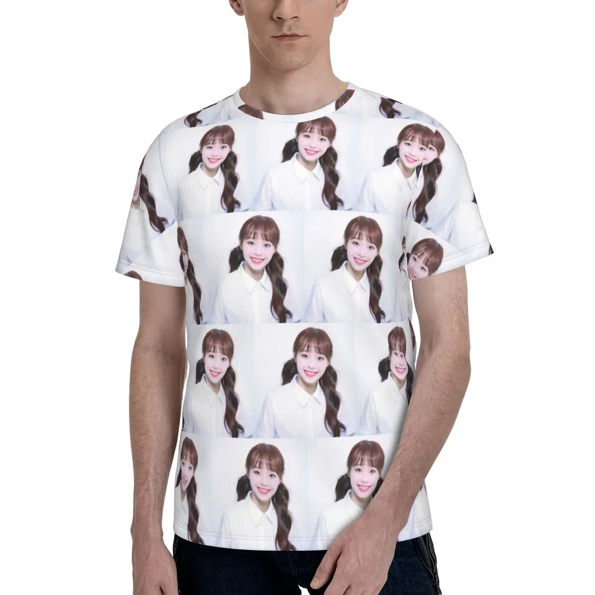 Chuu Loona T-Shirt for Men Cotton T Shirts Men's Short Sleeve Round Neck Summer Clothes Tops