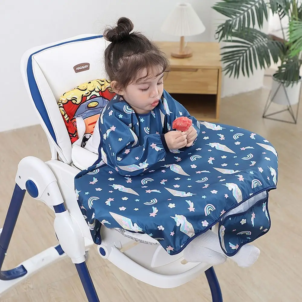 

Cute Cartoon Baby Feeding Supplies Waterproof Animal Pattern Anti-dirty Baby Coverall Baby Bib Baby Eating Artifact Baby Stuff