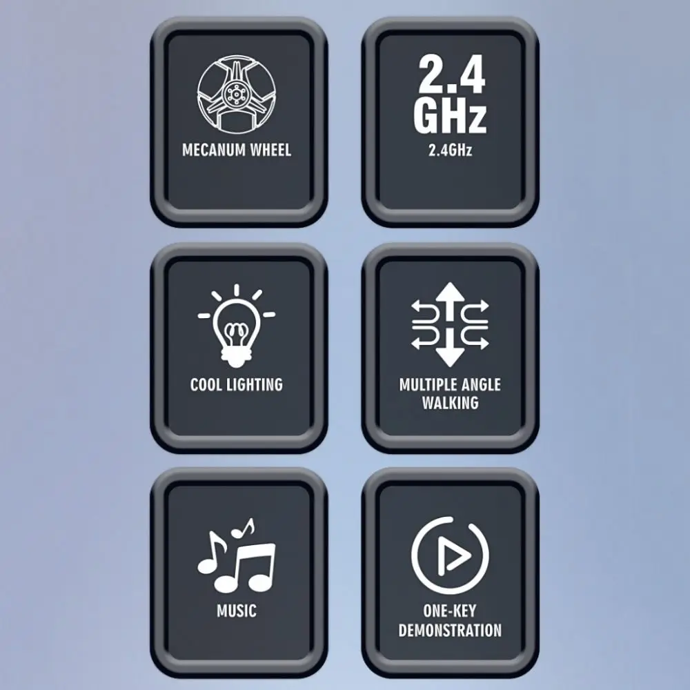 الإبداعية البلاستيك RC AI روبوت الفضة ثمانية عجلات التحكم عن بعد روبوت التحكم عن بعد لعبة الكلب الأطفال هدية #2