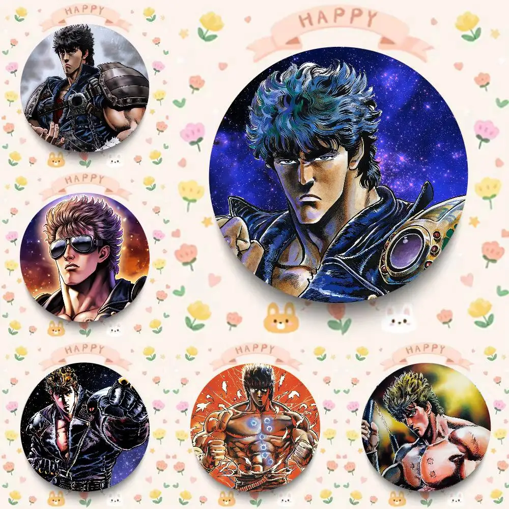 Anime Fist Of The North Star Pins Creative Brooches Character Icon Badges For Clothes Decoration Backpack Accessories Gifts