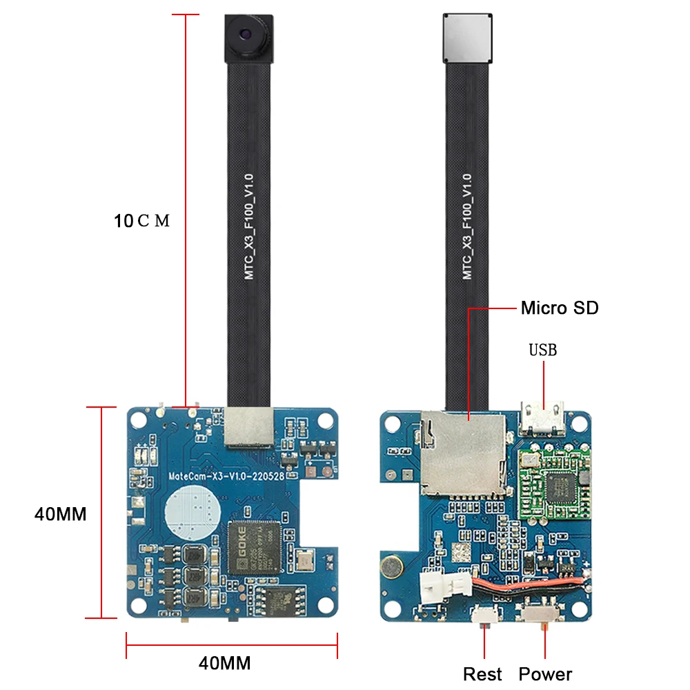 Mini Cam 24pin IMX323 Wireless Surveillance Micro Camera MateCam X3 Security WiFi Ultra Small Module