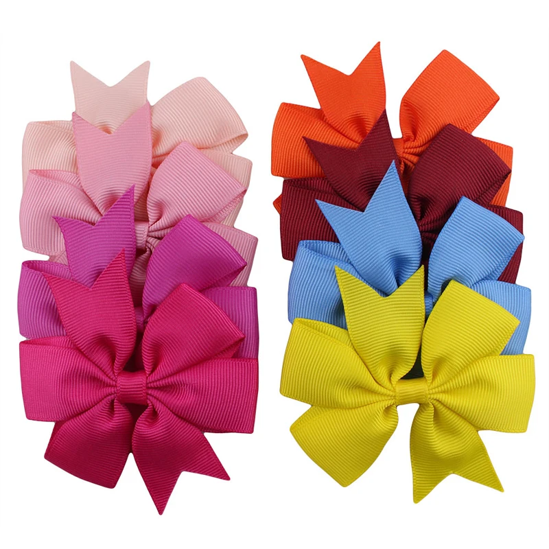 New Cute Ribbon Bow Hair Clip Sweet Little Girl Handmade Bow Hair Accessories Baby Hair Clip Children\'s Hair Accessories