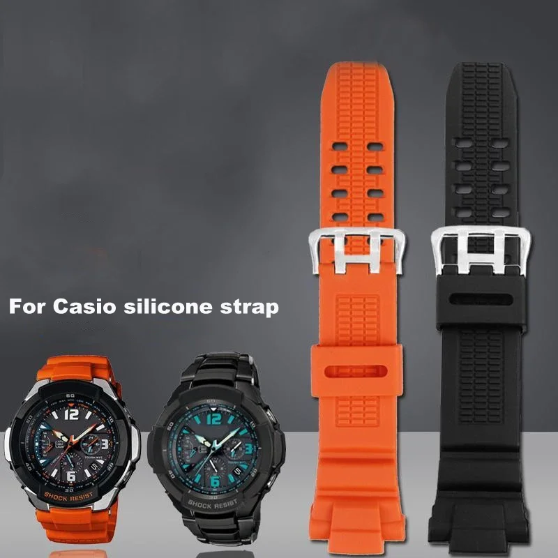 

The rubber watch band is applicable For Casio Aviation series GW-3500BGW-3000BGW-2000 / 2500 resin silicone watch band