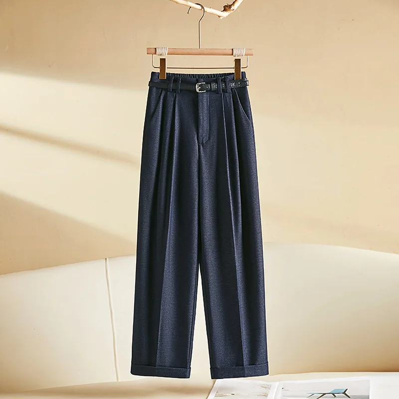 

Women's Denim Harem Pants Autumn Elastic Waist Slim Fit Loose Nine-point Casual Pants