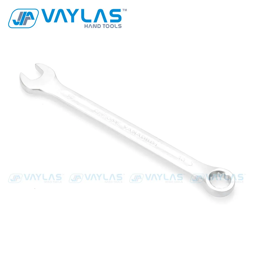 VAYLAS 12pcs set Metric Matte Combination Wrench Fixed Ratcheting and Open End Spanner Repair Hand Tools 6~22mm
