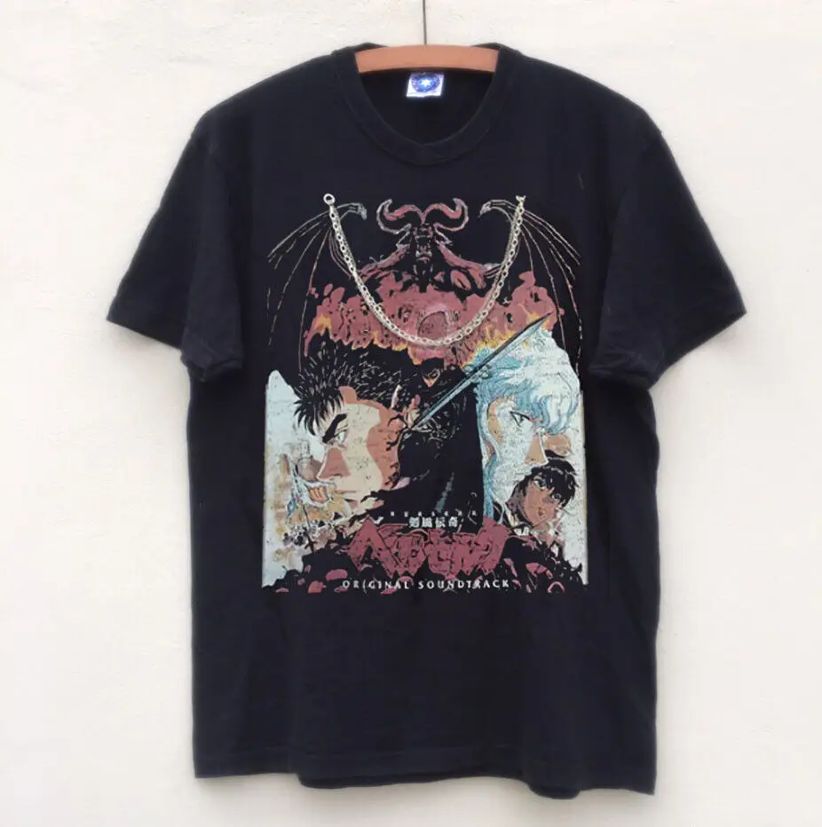 Berserk Shirt, Anime Manga Black Short Sleeve Cotton T-shirt Unisex VN0347