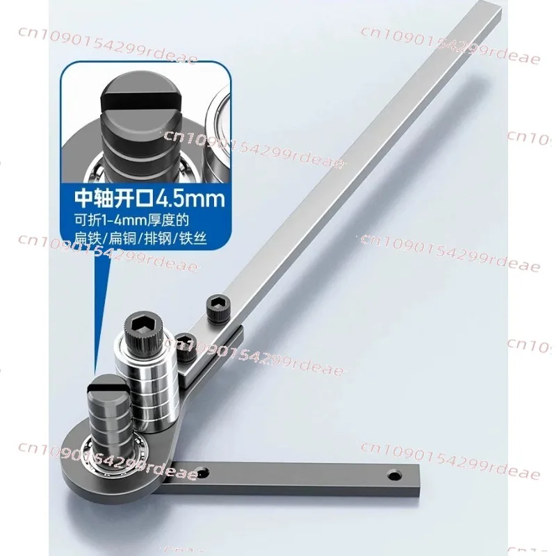 Manual Flat Bar and Copper Bender 90 Degree Angle Tool for Steel Plate Brass Bar Hand Operated Bending Machine