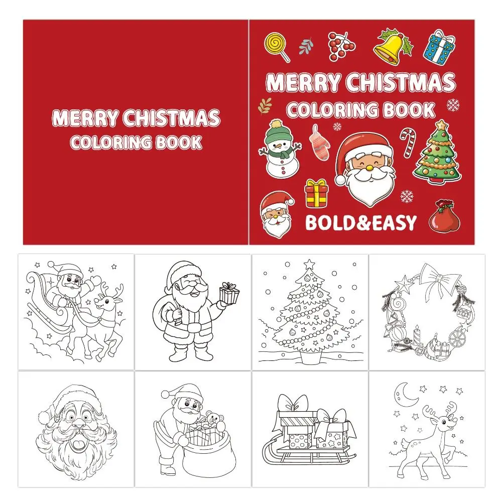 Handmade Happy Birthday Coloring Book Safe-to-Use Educational Gouache Graffiti Book Interesting DIY Filling Color Book Children