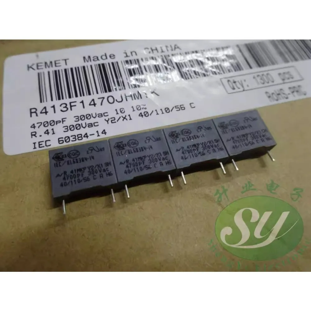 20 SZTUK AV R41 0.0047uf/300VAC 4.7nf 4700pf 4n7 472 Nowy kondensator foliowy 10mm