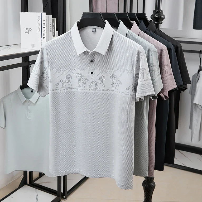 Male half chest equestrian pri - Polo Shirt Equestrian บทวิจารณ์และราคา
