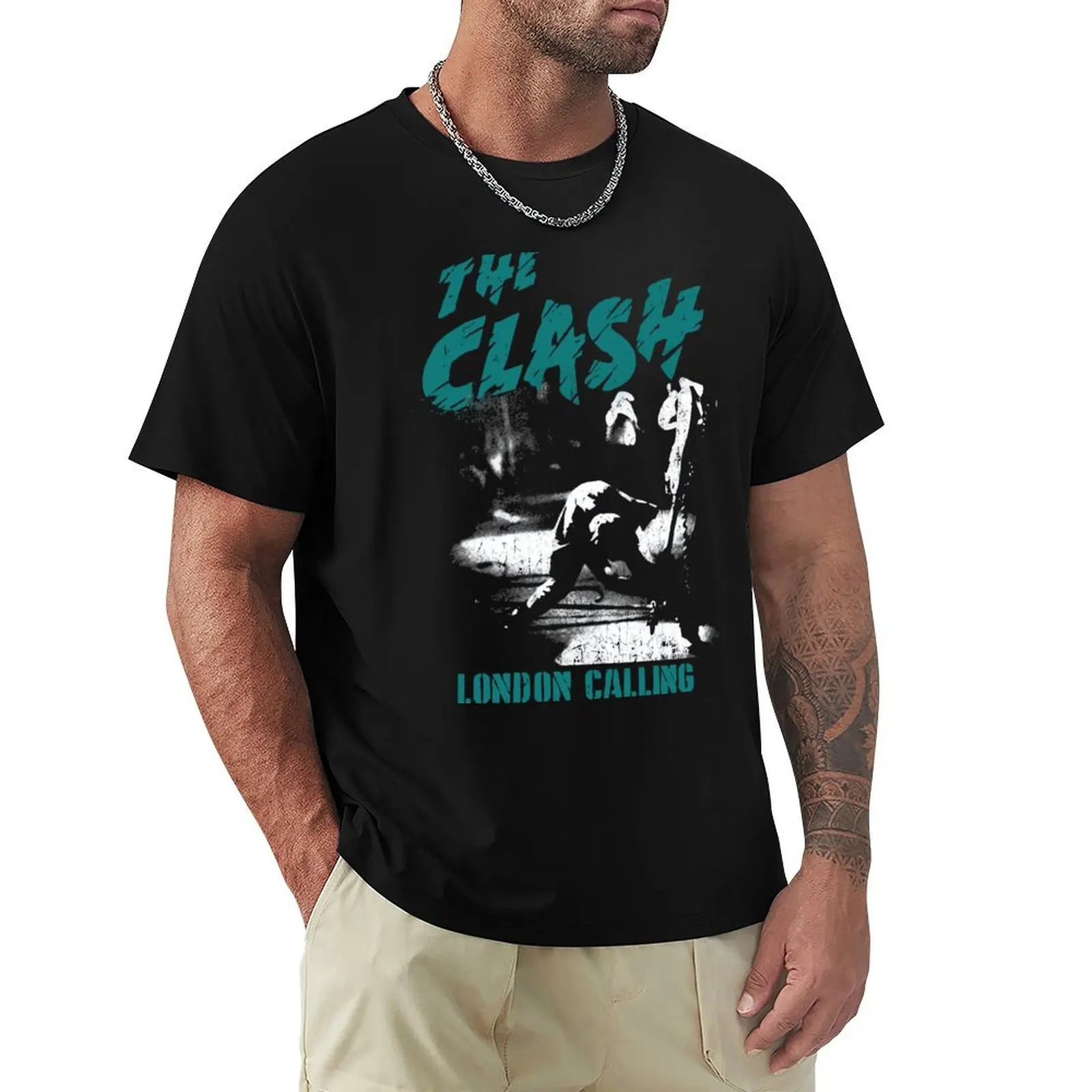 

The Clash London Calling T-Shirt Aesthetic clothing sublime T-shirts man heavyweights shirts graphic tee men