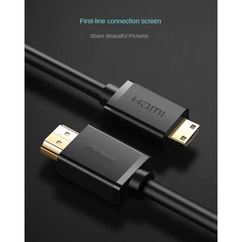 

The Mini hdmi to HDMI cable is suitable for connecting Canon 5D4 6D2 single-lens reflex cameras to monitors and TVS