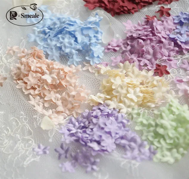 DIY Handmade 3D Flower Wedding Dress Materials, Pyrographic Jean Yarn, Headwear Materials, 45Color, 100-200PCs, RS1968
