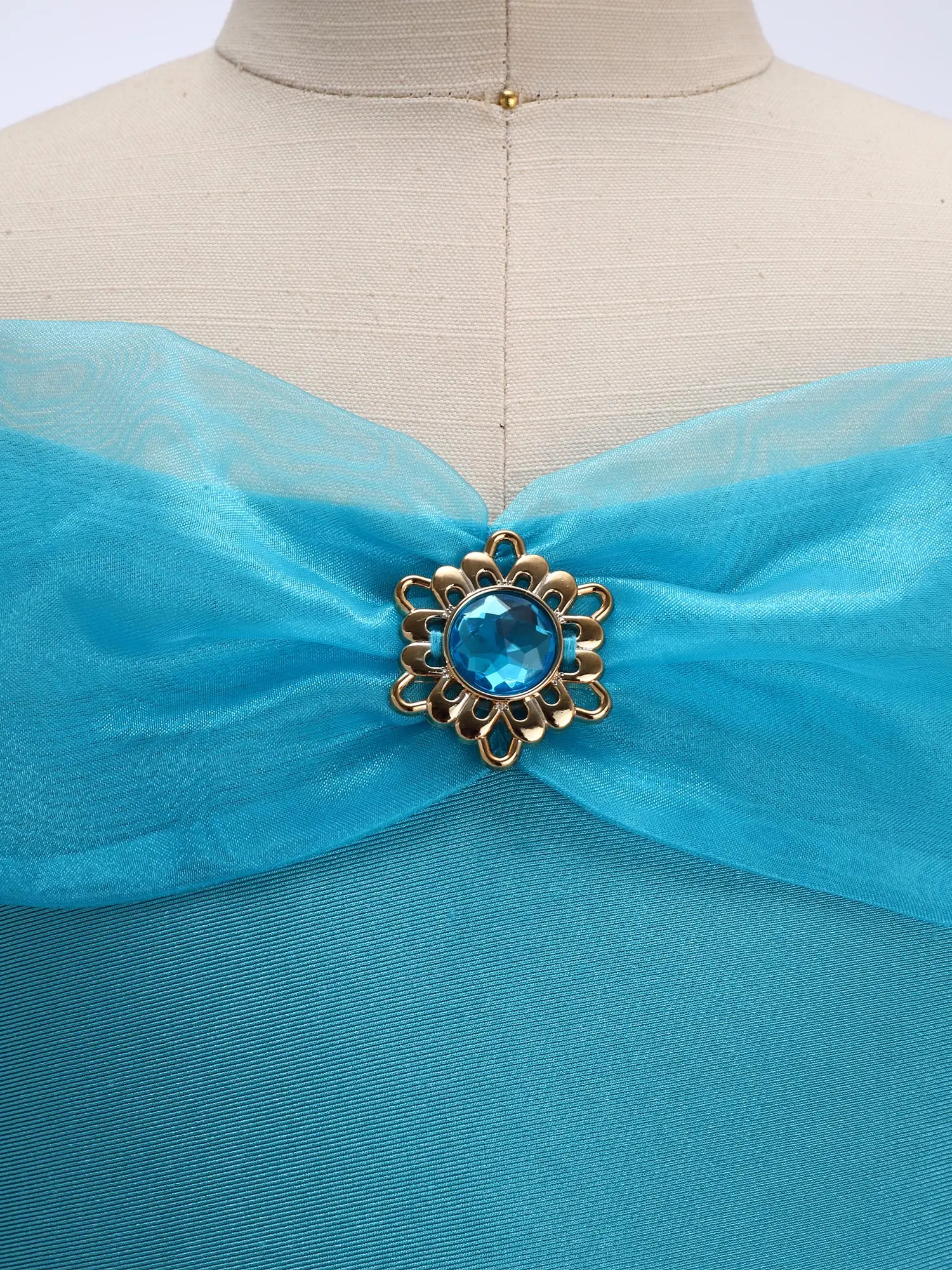 Kids Girls Arabian Princess Costume Halloween Arab Cosplay Jumpsuit Rhinestone Sequins Long Pants Romper Carnival Party Dress Up