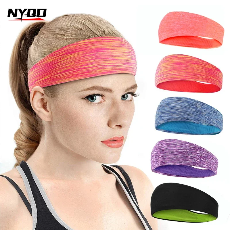 Sports Headband Slim Workout Cooling Sweatband for Men Women Running Sycling Outdoor Sport Marathon