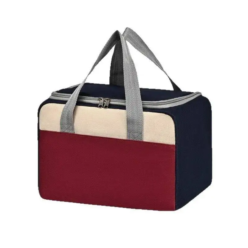 أحدث حقيبة صندوق الغداء الممتازة في الهواء الطلق احباط حقيبة الغداء الباردة النمط الياباني سميكة سعة كبيرة حقيبة معزولة #4