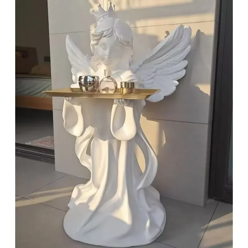 Vintage European Style Alice Angel Tray 82x54cm Simple Home Decoration Accessories for Wedding Room Drop Down New Design New