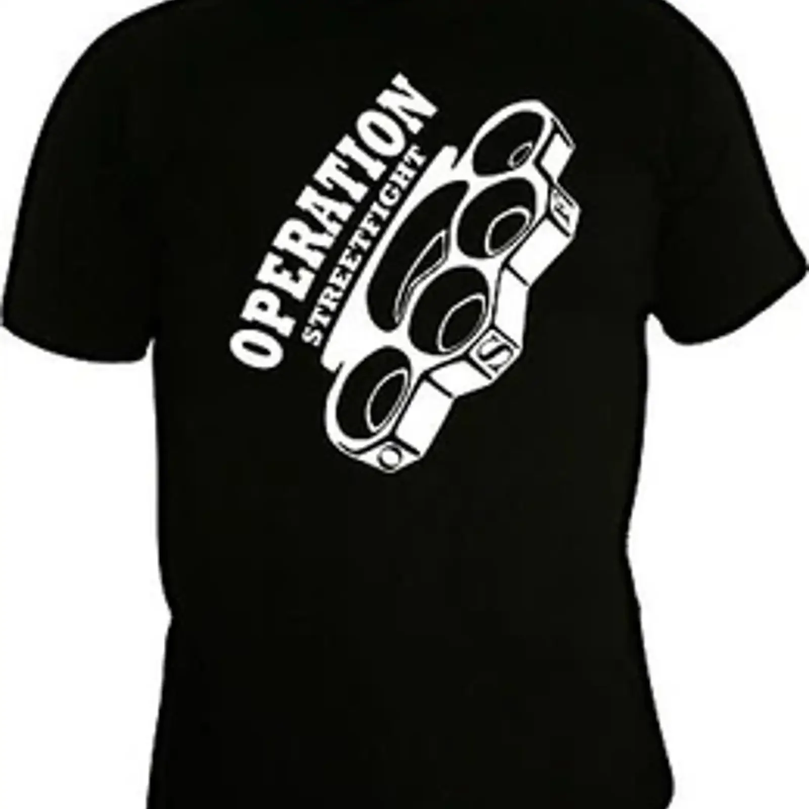 operation streetfight t shirt hools hooligan boxing fight brass knuckles new vintage Washed Stylish Casual Versatile