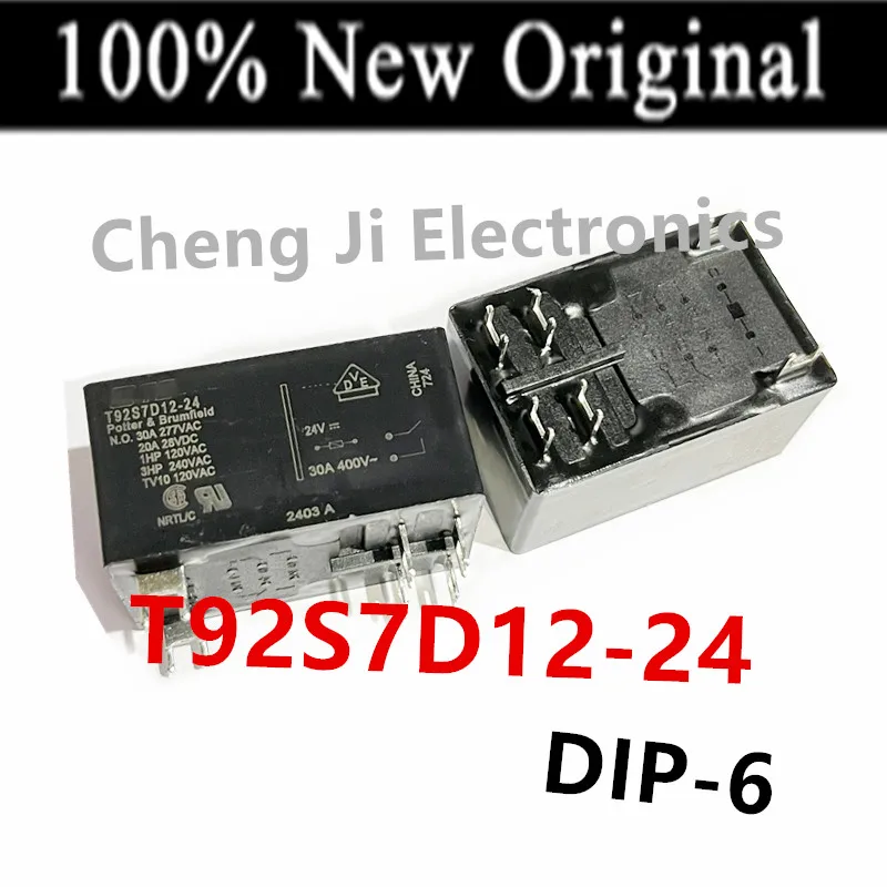 5PCS/Lot   T92S7D12-12 、T92S7D12-24    DIP    New original high-power automotive relay   30A   12VDC   24VDC