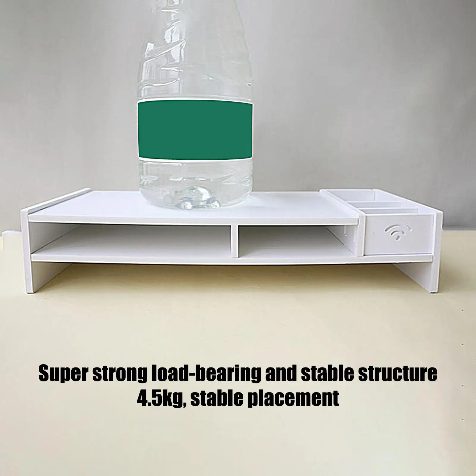 Computer Monitor Stand 3-Tier Desk Organizer Shelf Office Organization for Reading Study Working Gaming Display Home Dorm School