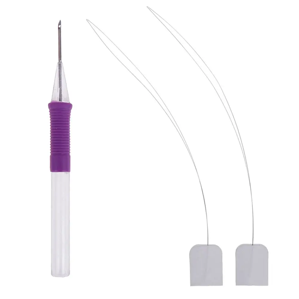 

DIY Plastic Needle Stitching Punch Weaving Embroidery Tool Sewing Accessories Embroidery Pen Threader