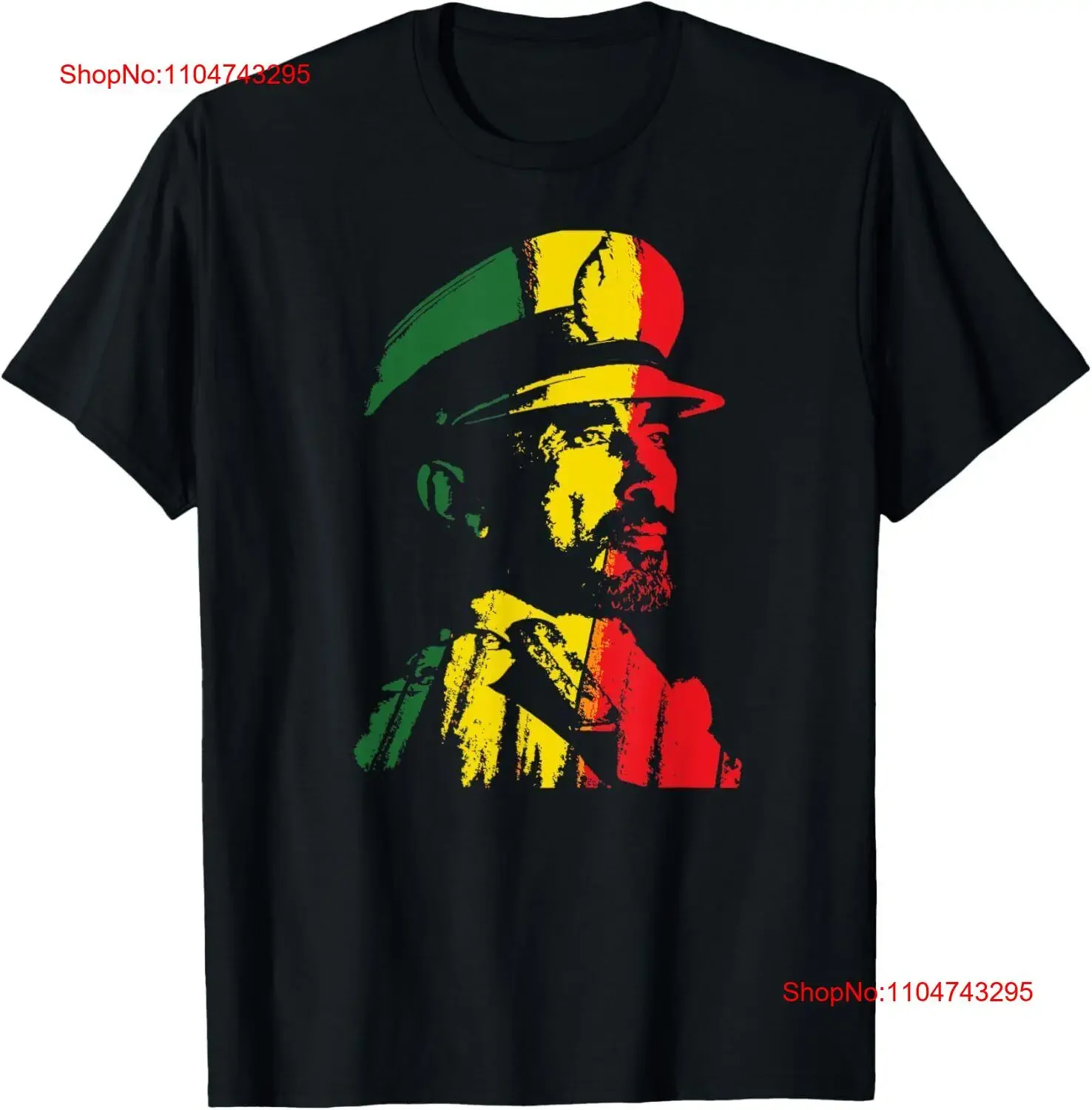Camiseta del emperador Haile Selassie Art Etiopía Ras Tafari Reggae Rasta, Top lavado vintage para uso diario, moda cómoda