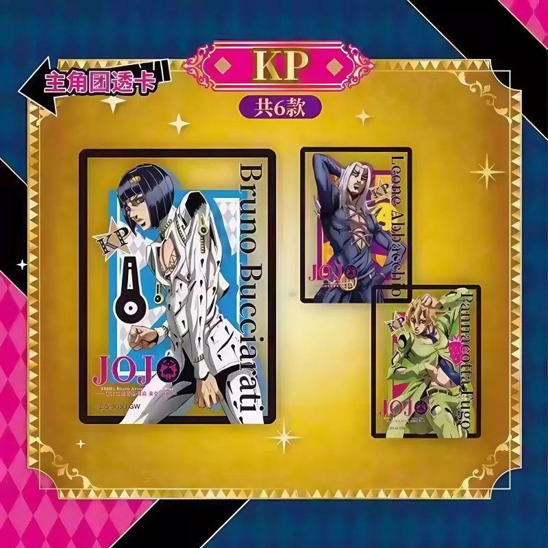 بطاقات جمع المغامرة الغريبة من جوجو، ديكور ذهبي، بطاقة أصلية لهدايا مهرجان الطلاب