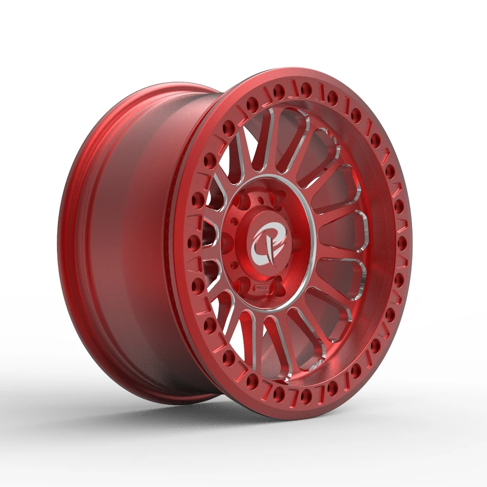 [4X4 Wheel]16 17 Inch Off-road Wheel  Custom 6 Hole Bead Lock Forged Wheel