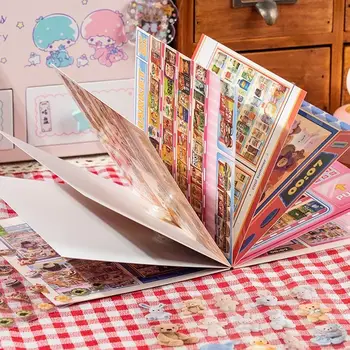 8-16張日式場景DIY貼紙書卡通可愛花園景觀寵物創意生日節日禮物送給孩子 10 最佳銷售 日本貼紙 - №4