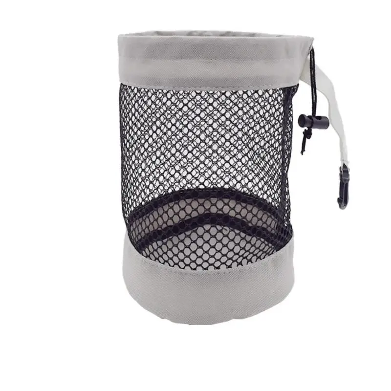 652F المحمولة كرة جولف حقيبة التخزين سعة كبيرة جولف كيس التخزين النايلون شبكة حقيبة للجولف والبيسبول وكرات التنس #2