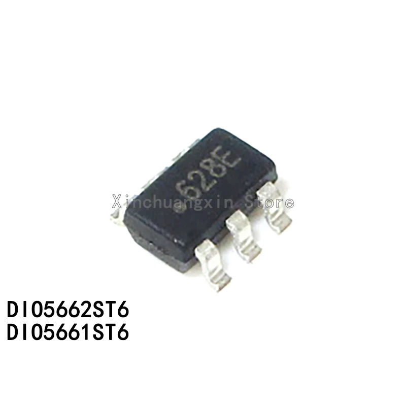 10PCS Original DIO5662ST6 Silkscreen 62** DIO5661ST6 61** SOT23-6 LED Lighting Driver Chip