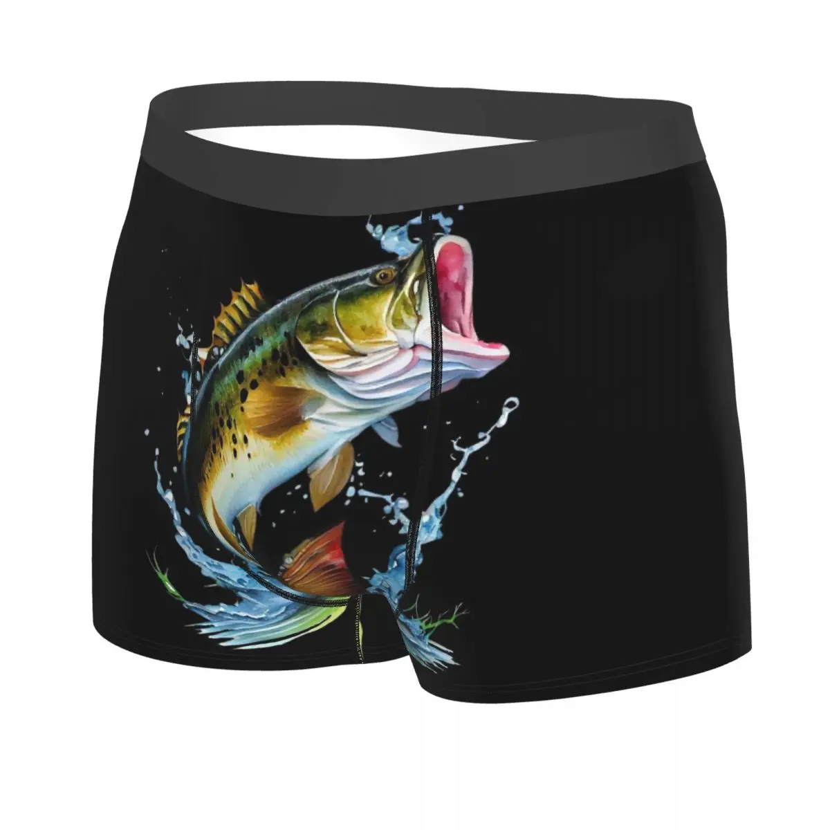 Divers caleçons colorés en forme de poisson tropical pour hommes, boxer respirant 402, short imprimé 3D de haute qualité, cadeau d'urgence