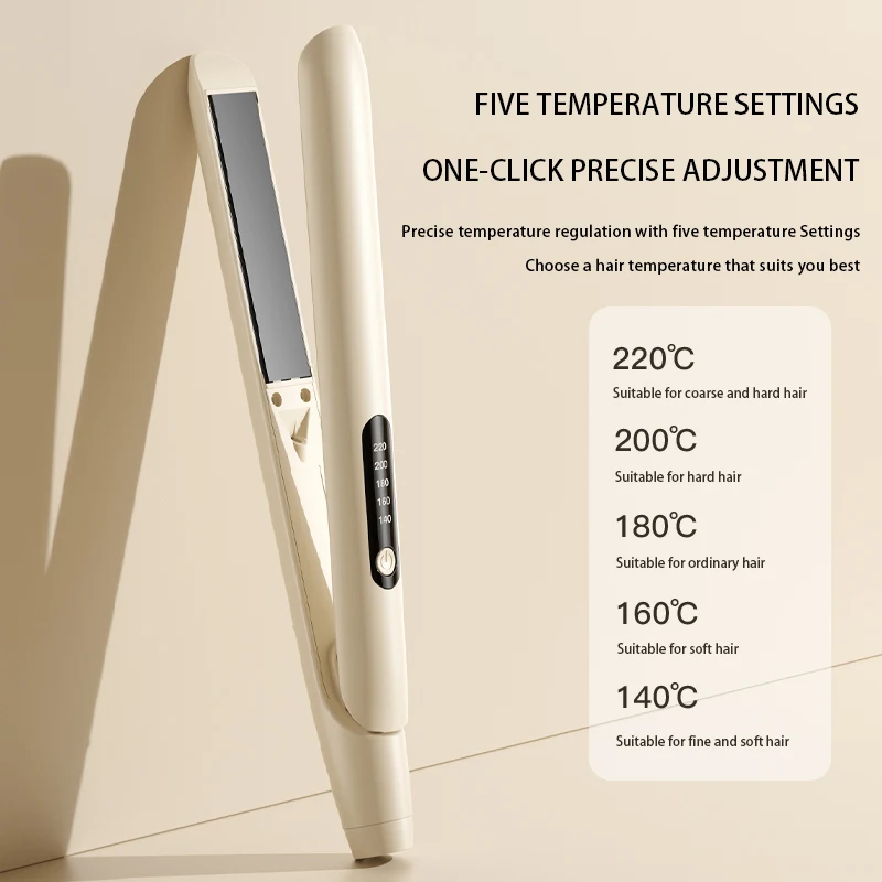 Electric Clamp Negative ion PTC heating regulation temperature hair straightener for Hair Styling Straighten Curling Iron
