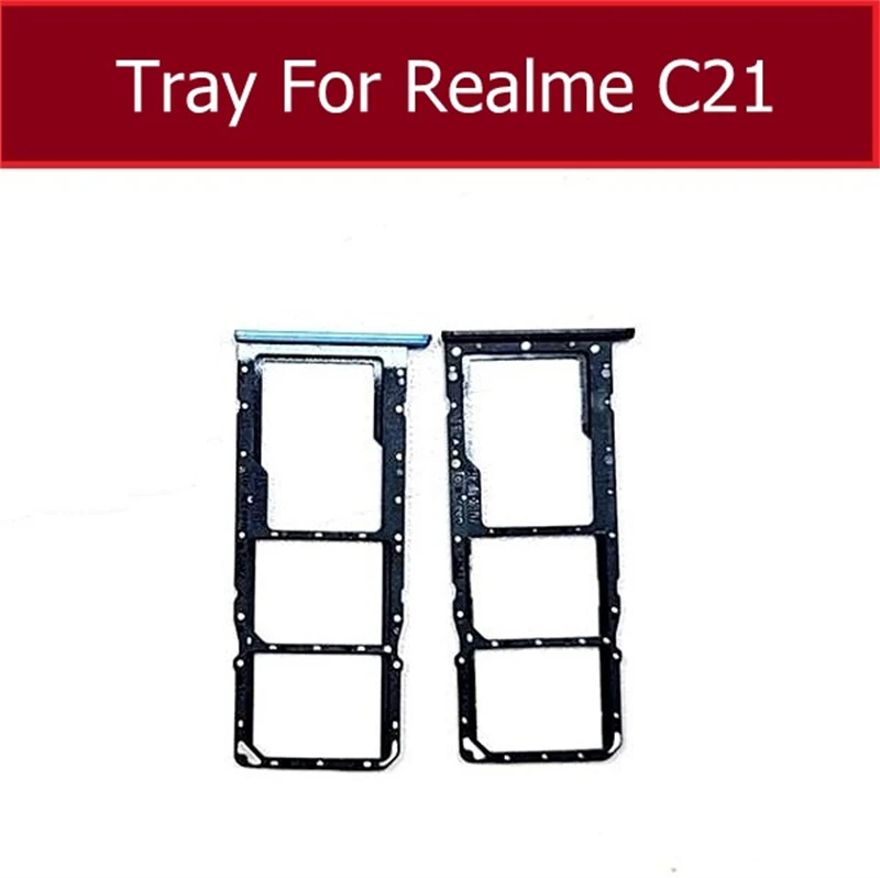 SIM Card Tray For OPPO Realme C20 C21 C25 C21Y C25Y C25S C20A Sim Card Slot Tray Holder Adapter Replacement Parts