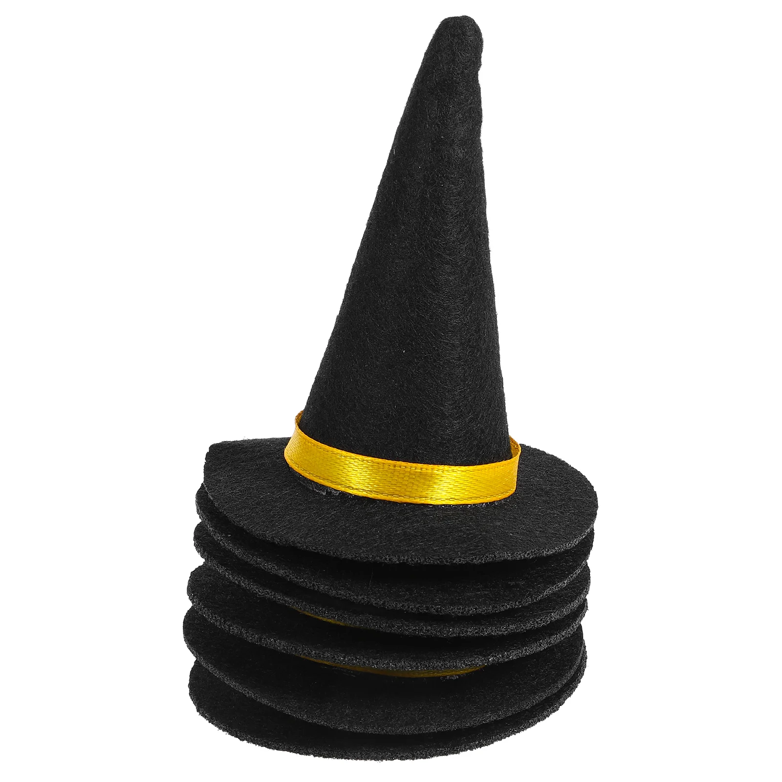 6 Pcs Mini Witch Hats Decoration Party Accessories for Girls DIY Crafts Hair Halloween Decorations Miss